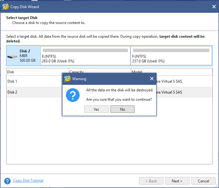 choose a hard drive for disk cloning